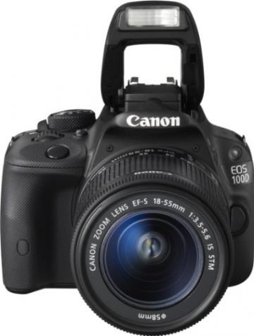 Canon EOS 100D SLR-Digitalkamera (18 Megapixel, 7,6 cm (3 Zoll) Touchscreen, Full HD, Live-View) Kit inkl. EF-S 18-55mm 1:3,5-5,6 IS STM - 3